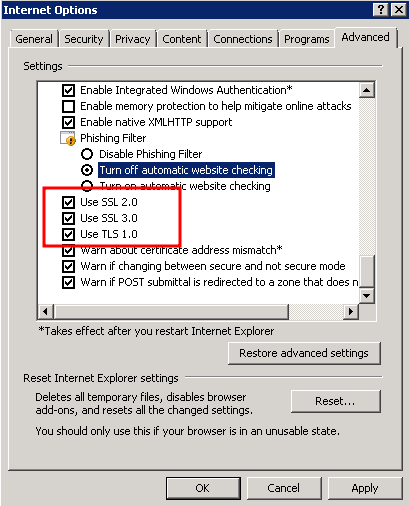 Windows 2008 - sourceforge.net no se abre