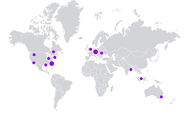 Installations d'interconnexion mondiales