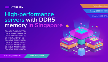 Des serveurs haute performance dotés de mémoire DDR5 sont disponibles à Singapour
