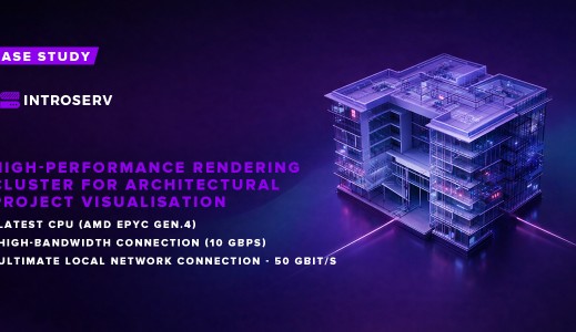 High-performance rendering cluster for architectural project visualization