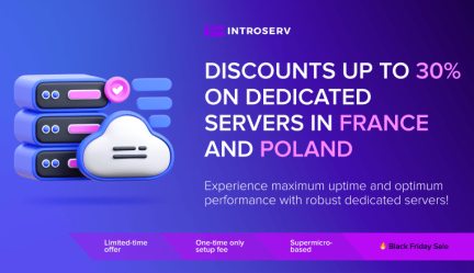 Sconti fino al 30% sui server dedicati in Francia e Polonia
