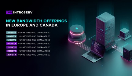 La nuova linea di server dedicati ad alta larghezza di banda è disponibile in Europa e Canada