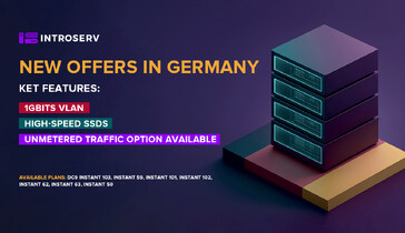 Nuovi piani server con RAID hardware e VLAN da 1 Gbps disponibili in Germania