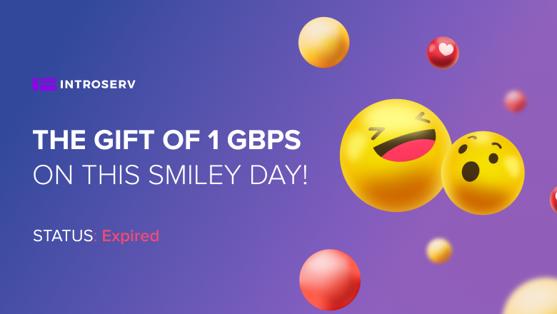 Il regalo di 1 Gbps in questo Smiley Day!