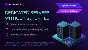 Offerta a tempo limitato: Ottieni potenti server dedicati senza costi di installazione