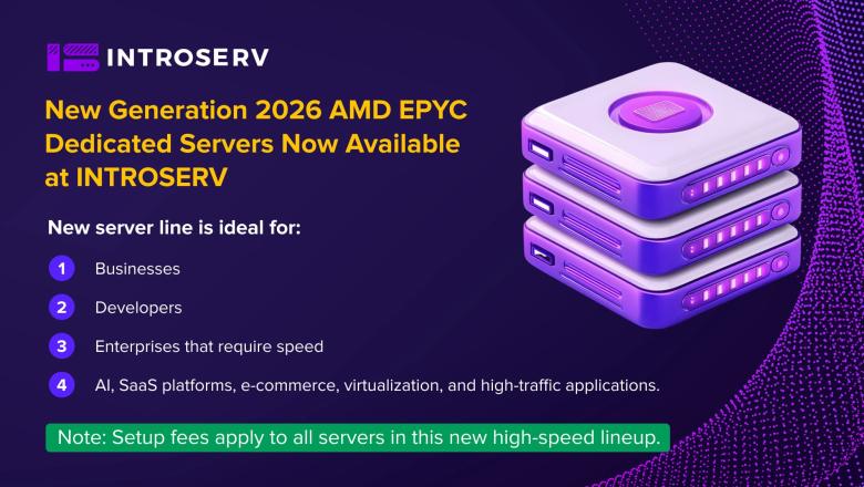 La nuova generazione 2025 di server dedicati AMD EPYC è ora disponibile presso INTROSERV