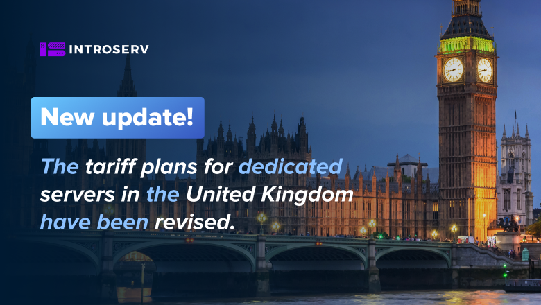 I piani dei server per i server dedicati nel Regno Unito sono stati modificati