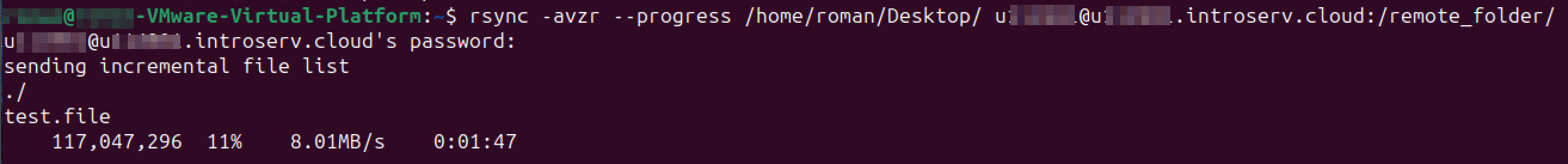 Copiare e fare il backup di file e cartelle utilizzando l'utilità Rsync