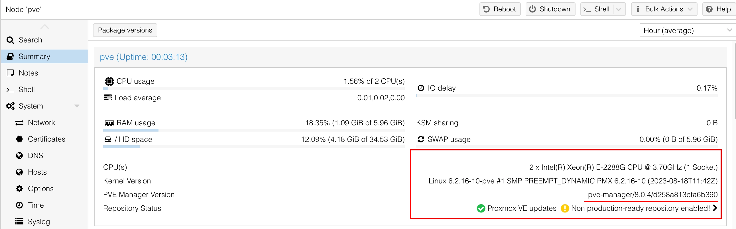 Aggiornamento di ProxmoxVE 7 a ProxmoxVE 8