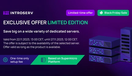 Nuove offerte server per il Black Friday