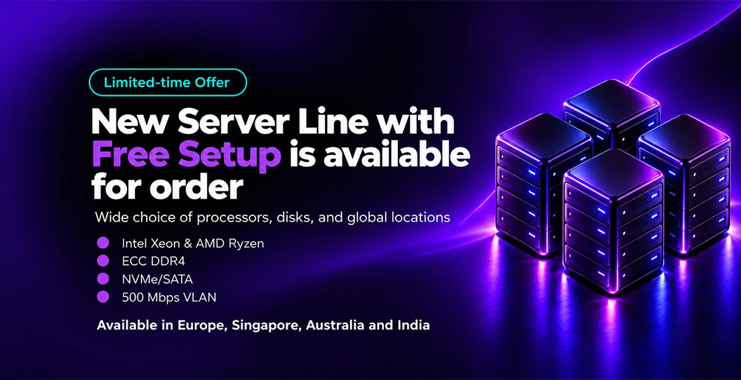 La nuova linea di server con configurazione gratuita è disponibile per l'ordine