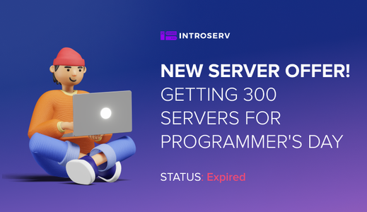 NEW SERVER OFFER! Getting 300 servers for Programmer's Day