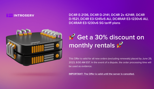 New Server Offer: Free Installation - Part 2