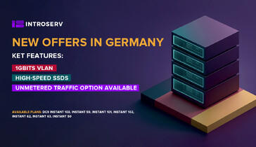 New Server Plans with Hardware RAID and 1Gbps VLAN are available in Germany