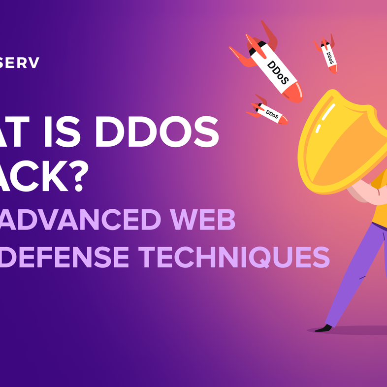 What is a distributed denial-of-service (DDoS) attack, and what danger it poses for the server?