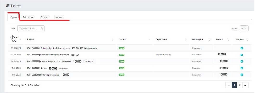 Funkcje konta osobistego