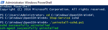 Instalowanie, testowanie i odinstalowywanie serwera SFTP opartego na OpenSSH w systemie Windows