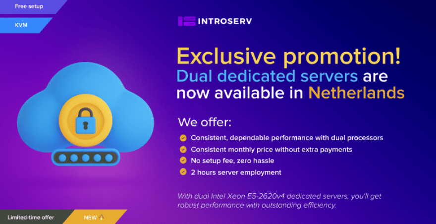 Выделенные серверы с двумя процессорами поступили в продажу в Нидерландах!