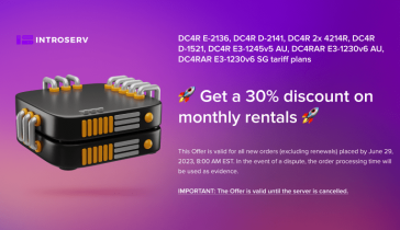 Новое предложение: Серверы с бесплатной установкой - Часть 2