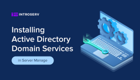 Установка доменных служб Active Directory в Server Manage