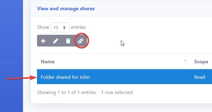 Настройка доступа к папкам и файлам резервного копирования