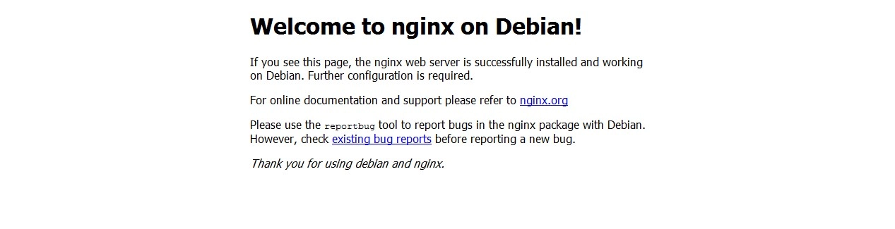Установка и настройка ​Nginx + PHP-fpm в Debian