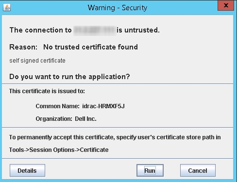 Подключение к IDRAC KVM