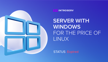 Акция Сервер с Windows по цене Linux