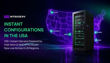 INTROSERV добавил более 100 новых Выделенных Серверов Instant в США