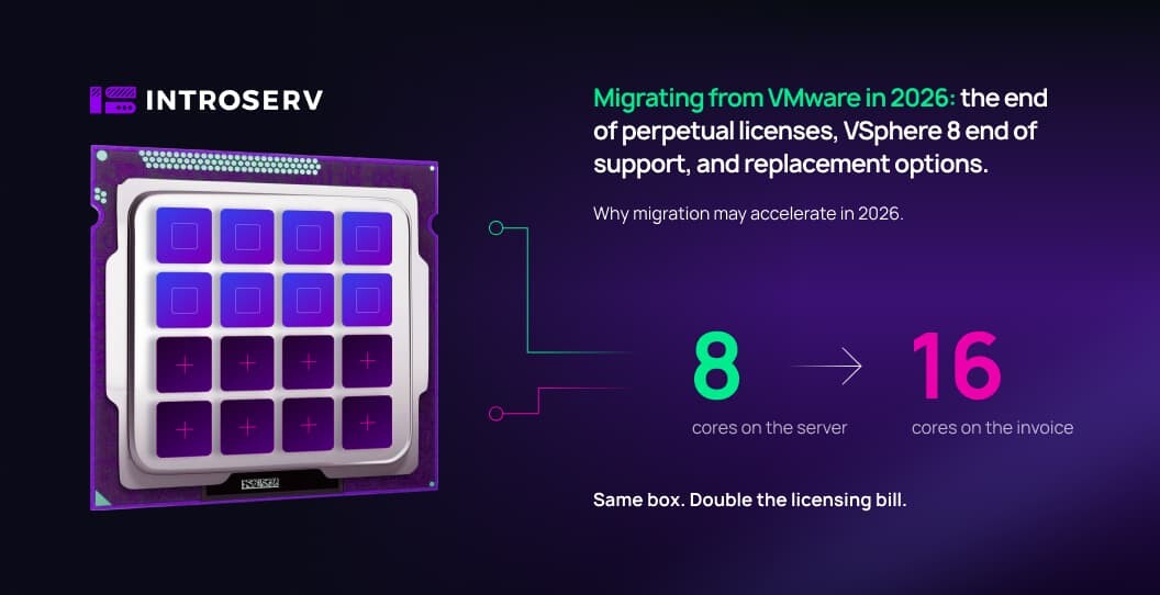 Migracija z VMware v letu 2026: konec trajnih licenc, iztek podpore za vSphere 8 in možnosti zamenjave