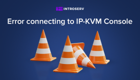 Napaka pri povezovanju s konzolo IP-KVM