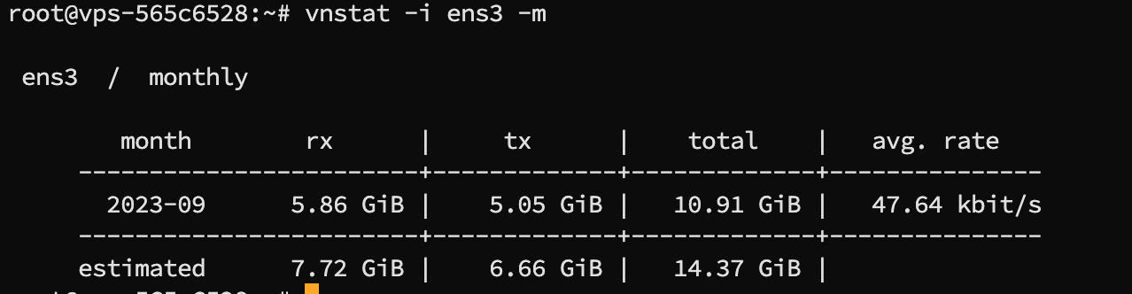 Beleženje in spremljanje porabe prometa s programom VnStat