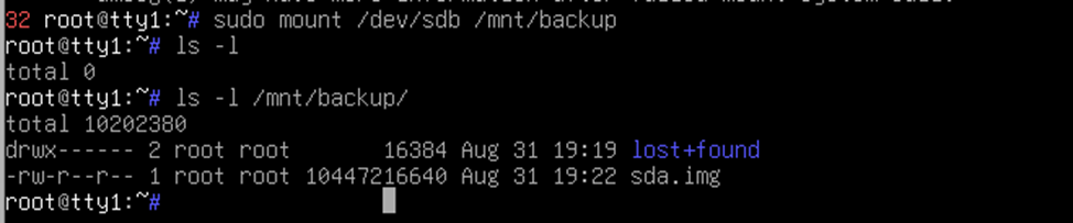 Varnostno kopiranje in obnavljanje slik z uporabo dd