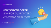 Yeni Sunucu TEKLİFİ! Garantili Sınırsız 1Gbps port için eksi %20