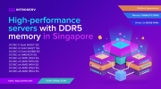 DDR5 belleğe sahip yüksek performanslı sunucular Singapur'da satışa sunuldu