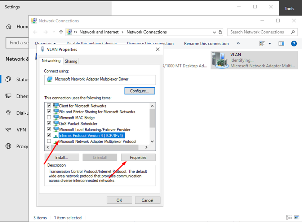 Windows Server'da VLAN kurulumu