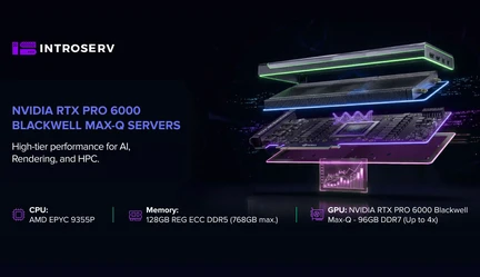 NVIDIA RTX PRO 6000 Blackwell Max-Q GPU sunucuları artık mevcut