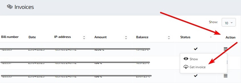 Отримати рахунок-фактуру в форматі PDF