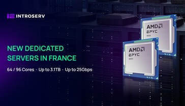 INTROSERV додав сервери на AMD EPYC 9655 та 9555 у Франції